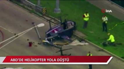 ABD'de helikopter yola düştü