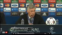 Jogadores invadem conferência de Ancelotti