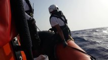 Opération de sauvetage en mer d’un bateau de migrants à la dérive