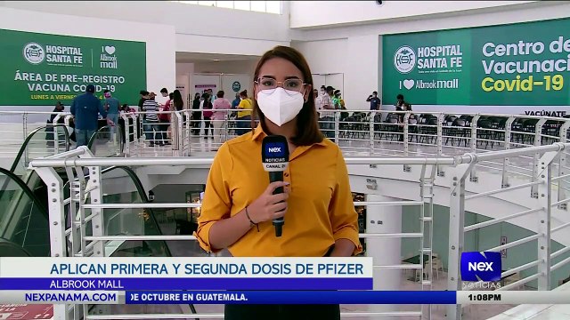 Jornada de vacunación con dosis Pfizer en Albrook Mall - Nex Noticias