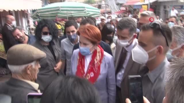 Meral Akşener'in kahvehane ziyaretinde gergin anlar