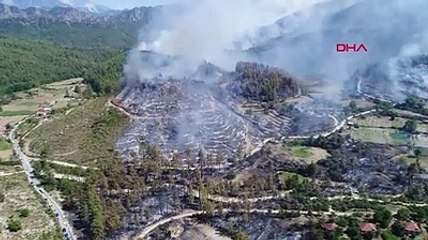 Burdur'da yangın kabusu: Yanan evler var