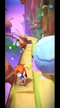 Frosty Geary Battle Run Gameplay On The Great Gate - Crash Bandicoot: On The Run!