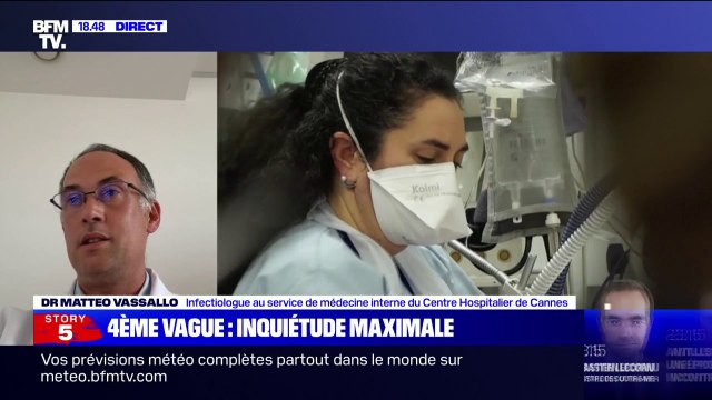 Le Dr Vassallo, infectiologue à Cannes, parle d'une situation très tendue dans les hôpitaux des Alpes-Maritimes