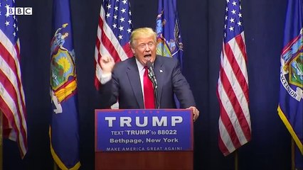 A flashback through four turbulent years of Donald Trump - BBC News