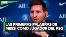 Messi se emociona con plantel del PSG tras su presentación_ _los mejores del mundo_