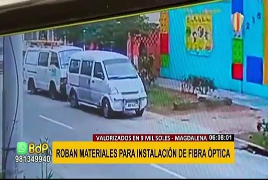 Robo de materiales de fibra óptica: denuncian falta de apoyo para obtener imágenes de cámaras