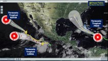 Clima de hoy miércoles: Kevin y Linda, seguirán generando formación de sistemas de tormentas