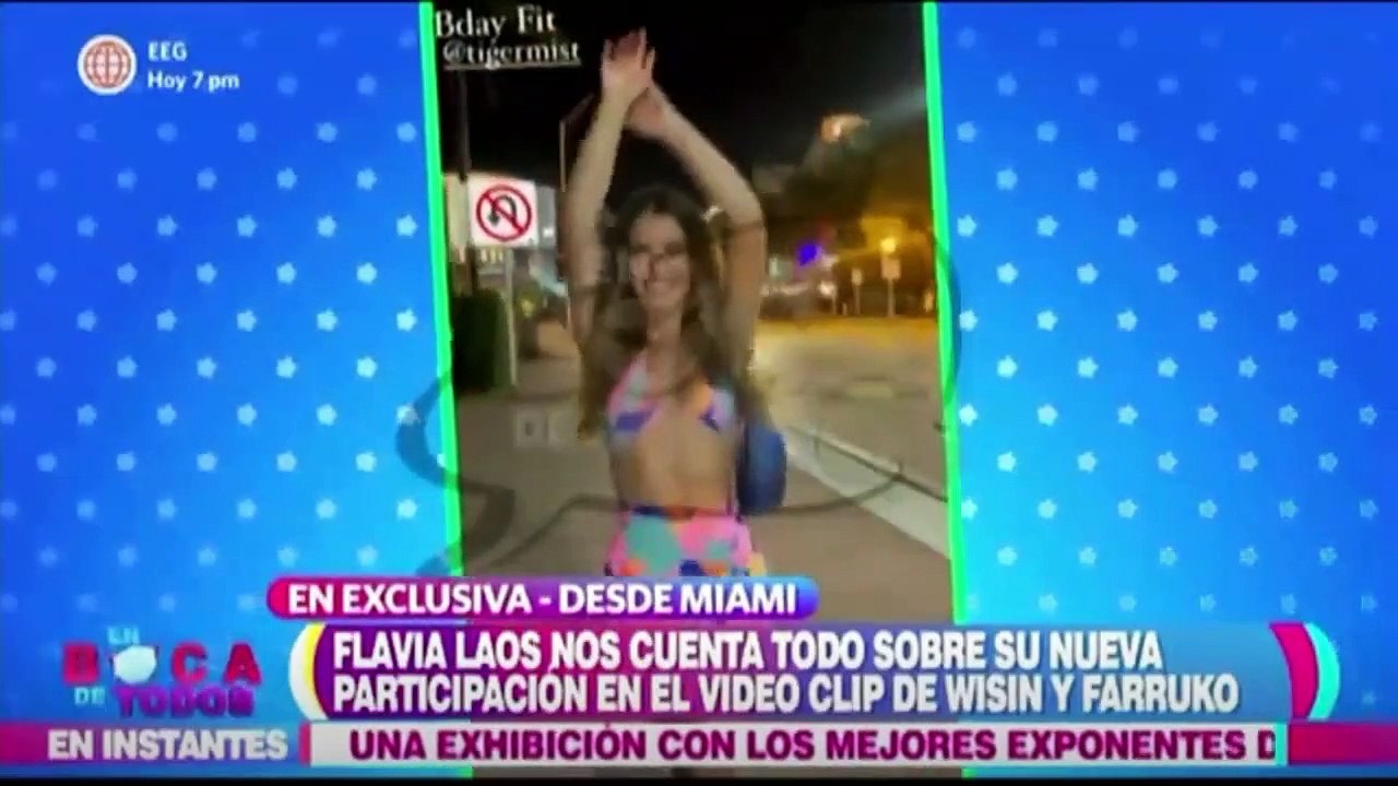 Flavia Laos tras celebrar en yate de lujo sin Patricio Parodi