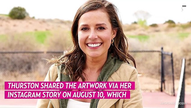 Katie Thurston Displays Blake Moynes’ Censored ‘Bachelorette’ Painting, Reveals Its NSFW Content