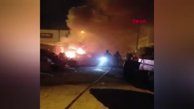 Son dakika haber: Hurdalıkta yangın itfaiye ekipleri tarafından söndürüldü