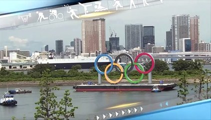 [스포츠영상] 대형 오륜상 철거와 함께 도쿄올림픽 작별