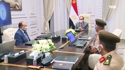 السيد الرئيس يتابع الموقف التنفيذي بساحة الشعب والنصب التذكاري بالعاصمة الإدارية