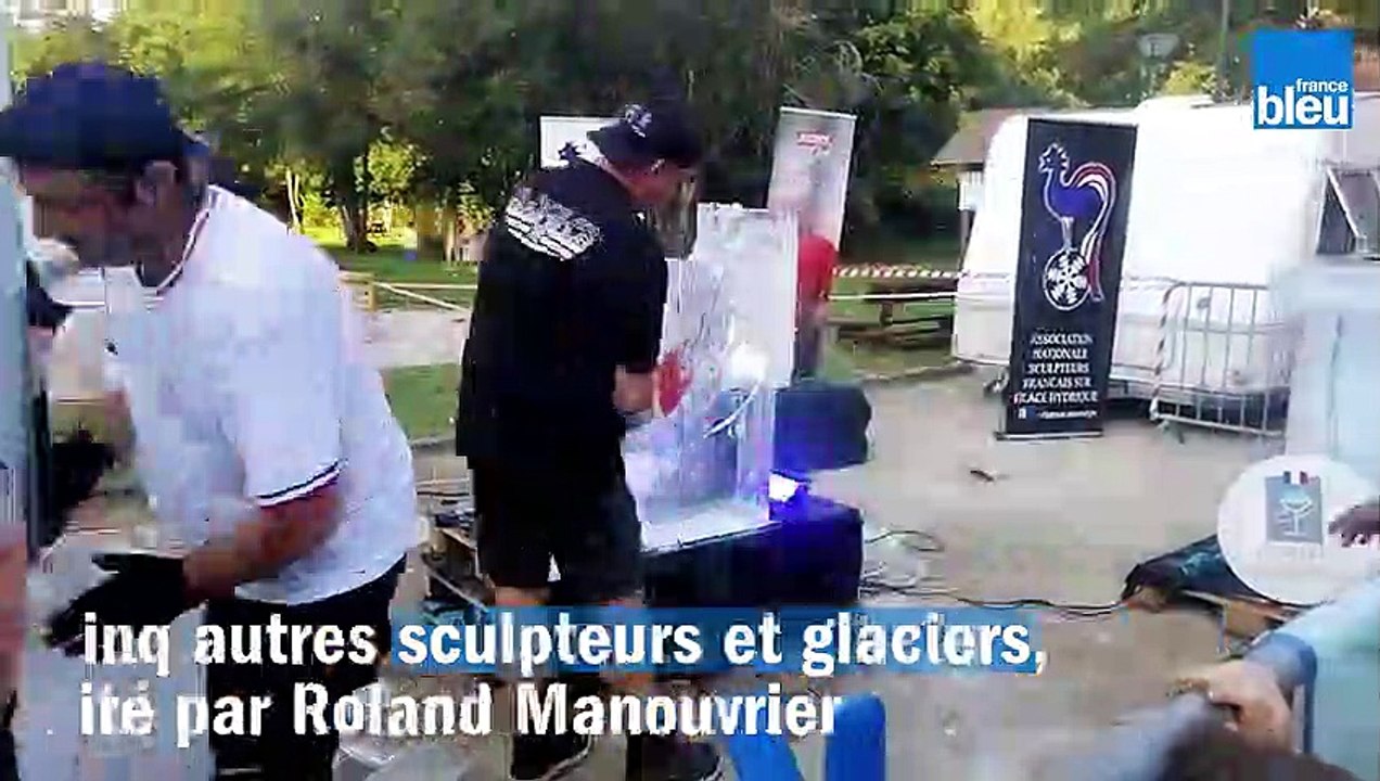 Un spectacle de sculptures sur glace au cœur du Périgord Noir