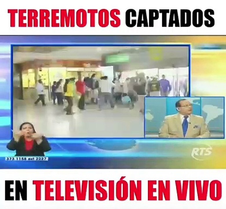 Terremotos en TV en Vivo
