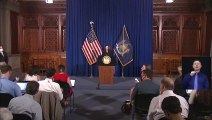 LIVE - New York's Lieutenant Governor Kathy Hochul holds first media briefing since Cuomo's resign...