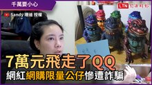 7萬元飛走了QQ 網紅網購限量公仔慘遭詐騙 爆氣開罵