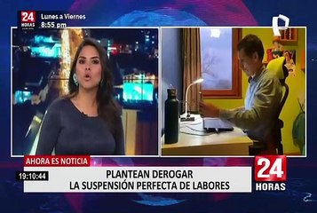 Sigrid Bazán presenta proyecto de ley para derogar suspensión perfecta de labores