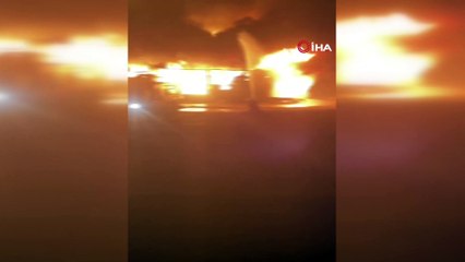 Mut Sebze hali alev alev yandı