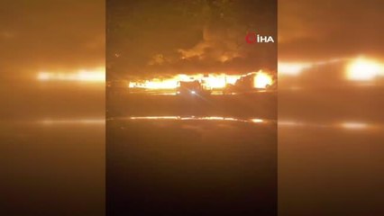 Mut Sebze hali alev alev yandı