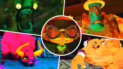 Psychonauts All Bosses (PS4) 1080p