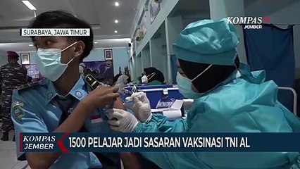 Download Video: 1500 Pelajar SMP dan SMA di Surabaya Jadi Sasaran Serbuan Vaksinasi TNI AL