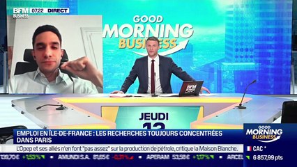Alexandre Judes (Indeed): En Île-de-France, les recherches d'emploi toujours concentrées dans Paris - 12/08