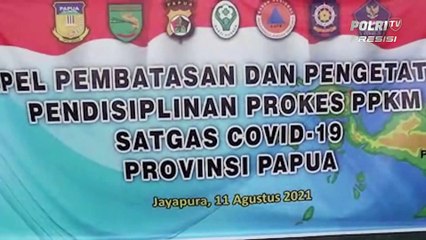 Satgas Covid-19 Papua Gelar Apel Pendisiplinan Protokol Kesehatan