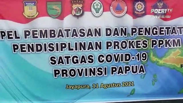 Satgas Covid-19 Papua Gelar Apel Pendisiplinan Protokol Kesehatan