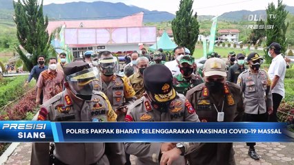 Polres Papak Bharat Selenggarakan Vaksinasi Covid-19
