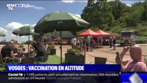 Dans les Vosges, un centre de vaccination éphémère installé en altitude, au pied des remontées mécaniques