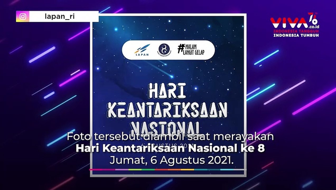 LAPAN Berhasil Menangkap Fenomena Galaksi Bima Sakti