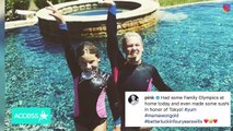 Pink Shows Off Medals With Daughter Willow From Family Olympics