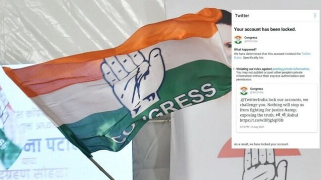 Congress accounts blocked, Twitter says tweets violated rules