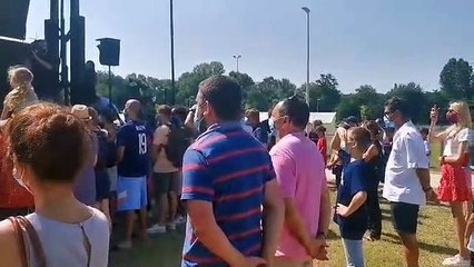 Réception à La Brède (Gironde) en l'honneur d'Antoine Brizard, médaillé d'or aux JO de Tokyo