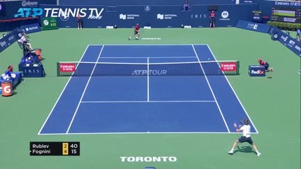Rublev flips the script on Fognini