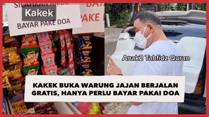 Viral Kakek Buka Warung Jajan Berjalan Gratis, Hanya Perlu Bayar Pakai Doa