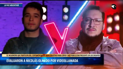 Evaluaron a Nicolás Olmedo por videollamada
