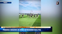 Primeras imágenes de Messi entrenando en el PSG