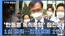 '한동훈 독직폭행' 정진웅 1심 징역 4개월 집행유예 1년 / YTN