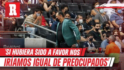 Reynoso tras derrota: 'Si hubiera sido a favor nos hubiéramos ido igual de preocupados'
