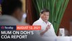 Duterte 'withholding judgment' on COA findings until DOH responds