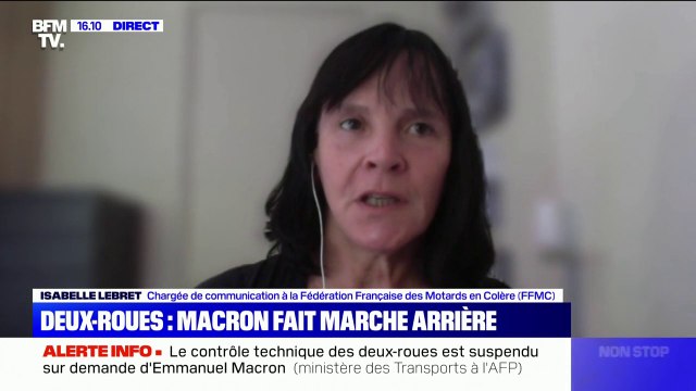 Suspension du nouveau contrôle technique des deux-roues: pour la Fédération française des motards en colère, c'est une prise de conscience du dossier