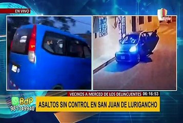 Download Video: Vecinos aterrados ante incremento de asaltos en calles de SJL