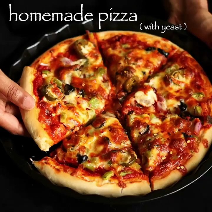 veg pizza recipe _ veggie pizza recipe _ vegetable pizza recipe