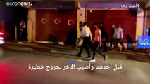 شاهد: الاعتداء على محال تجارية للاجئين سوريين في أنقرة بعد شجار أودى بحياة تركي