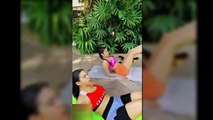 Bollywood Hot Actress Janhvi Kapoor Hot Dance Video With Her Fitness Trainer ( 720 X 1280 )