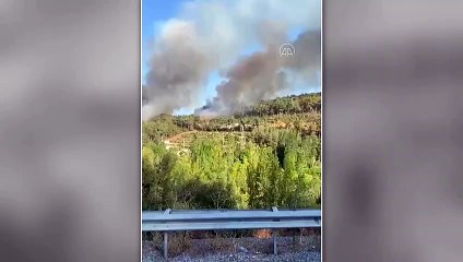 Muğla'nın Kavaklıdere ilçesinde yeniden yangın başladı