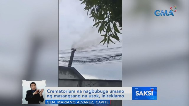 Crematorium na nagbubuga umano ng masangsang na usok, inireklamo | Saksi