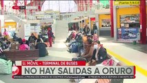Suspenden salidas desde terminal de La Paz por bloqueos en Sica Sica